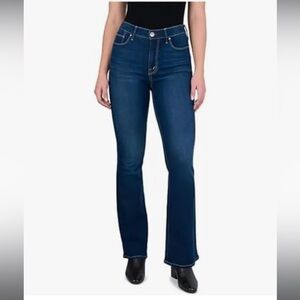 Seven 7 Dark Blue Slim Flare Denim Jeans